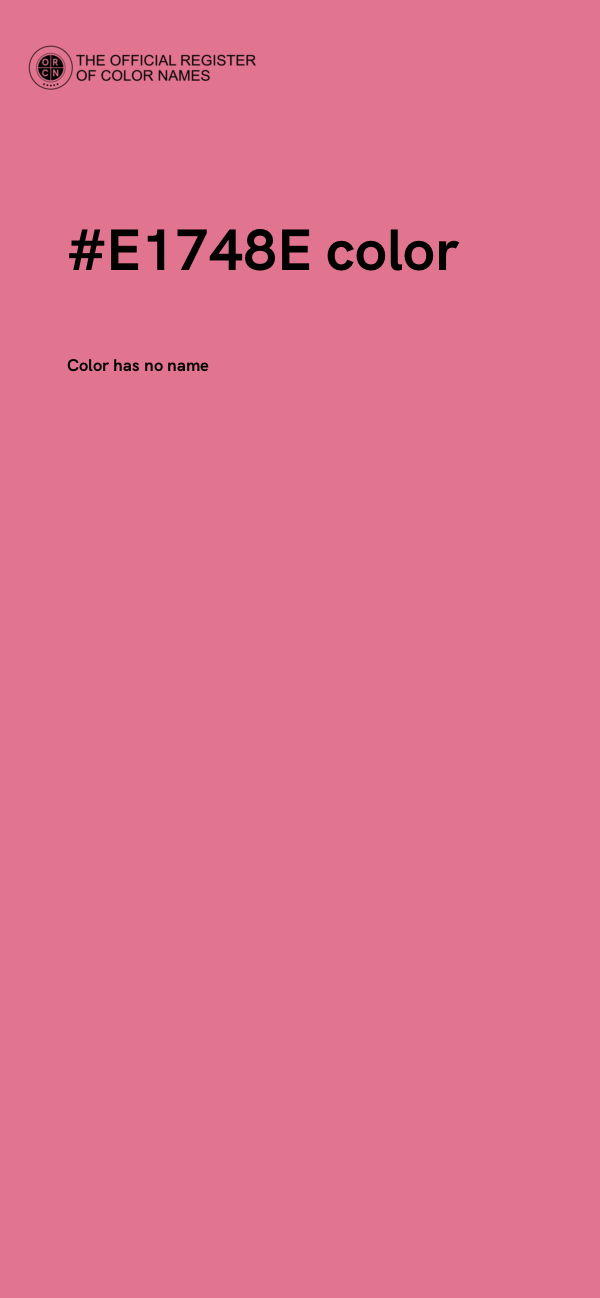#E1748E color image
