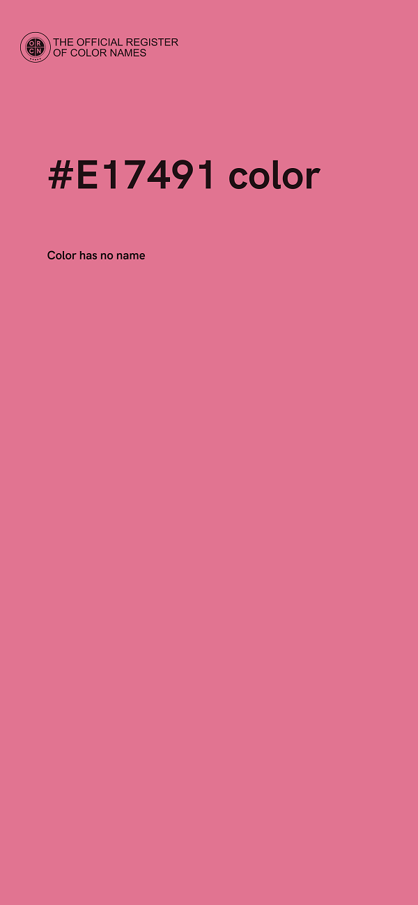 #E17491 color image