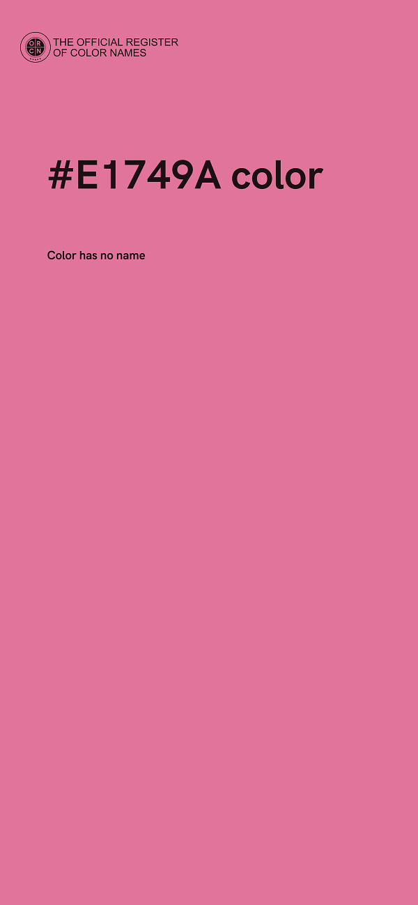#E1749A color image