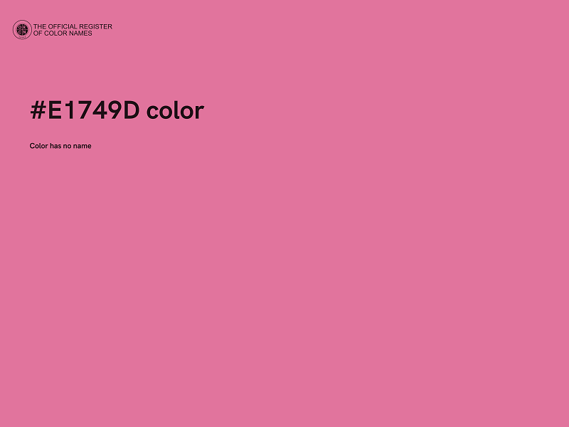 #E1749D color image