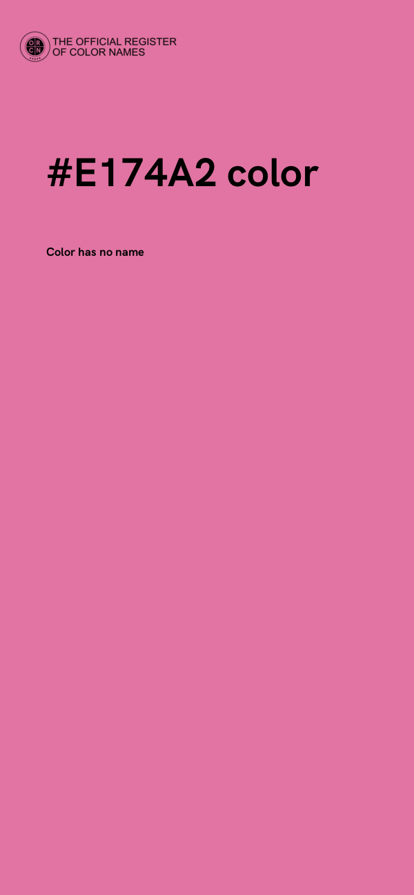 #E174A2 color image