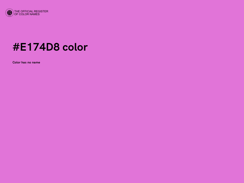 #E174D8 color image