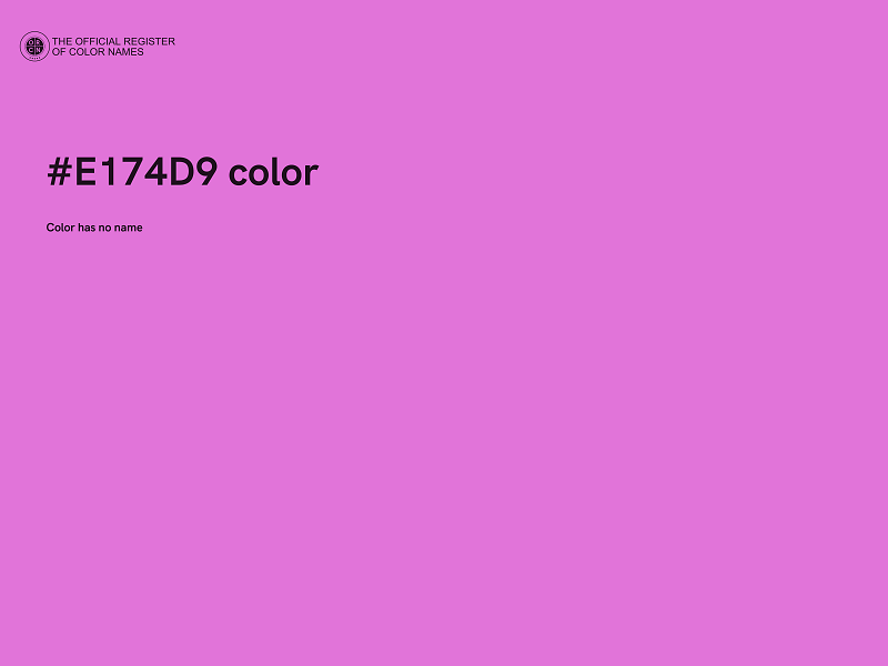 #E174D9 color image