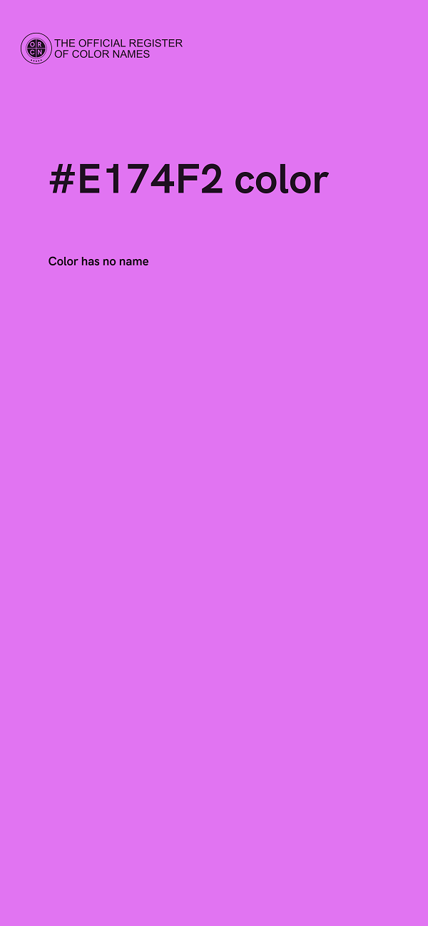 #E174F2 color image