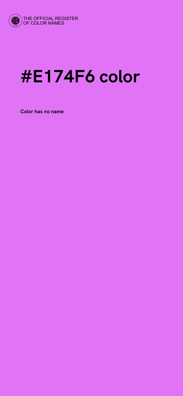 #E174F6 color image