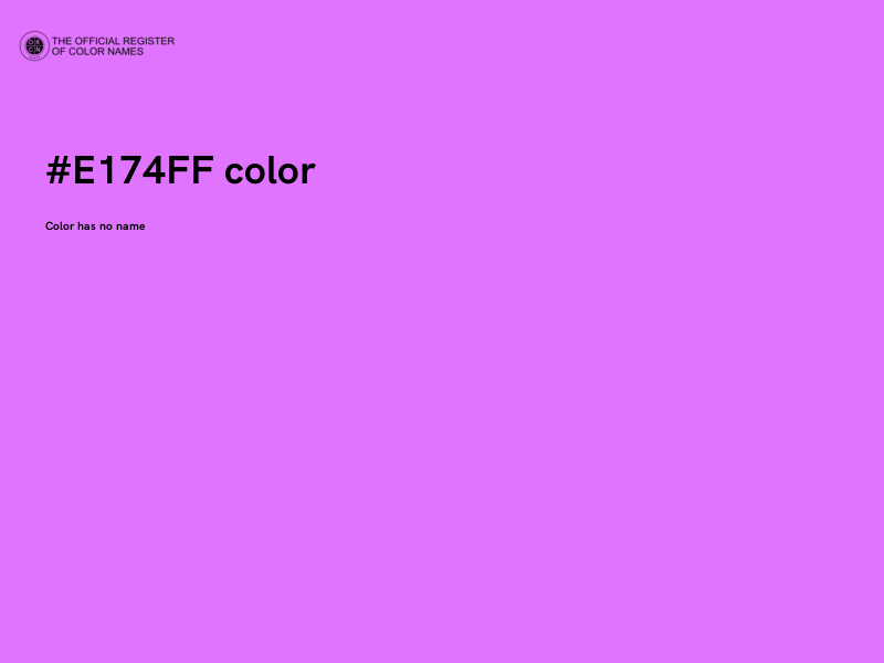 #E174FF color image