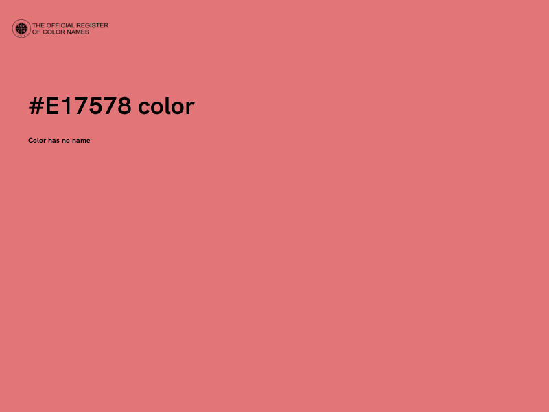 #E17578 color image