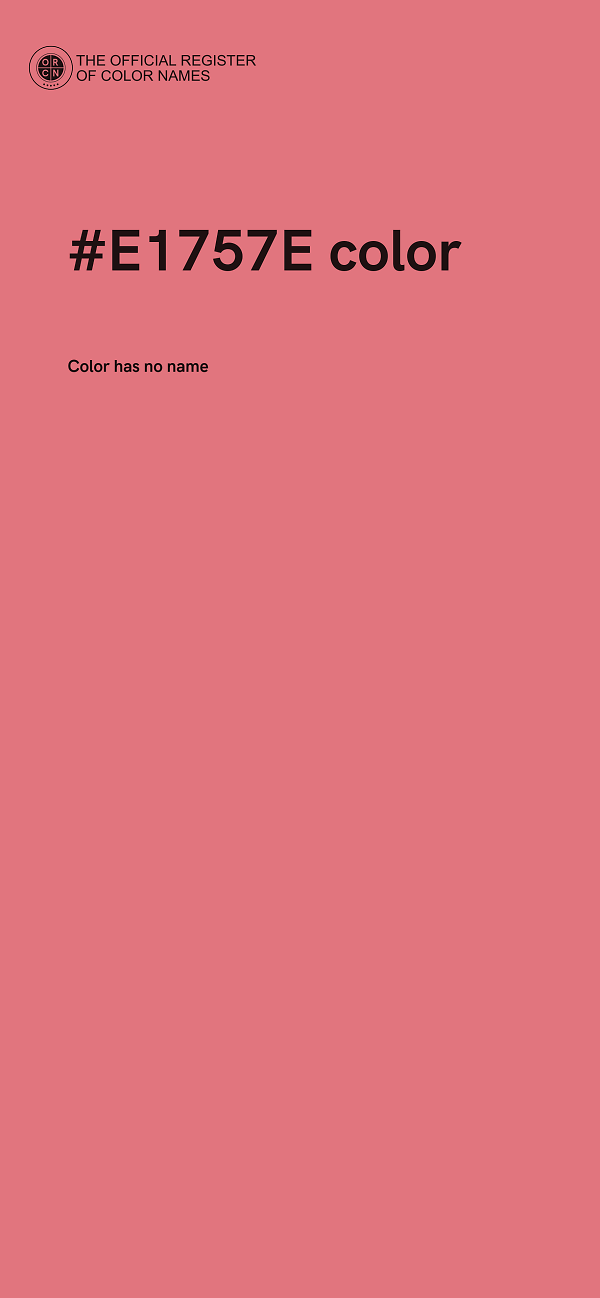 #E1757E color image