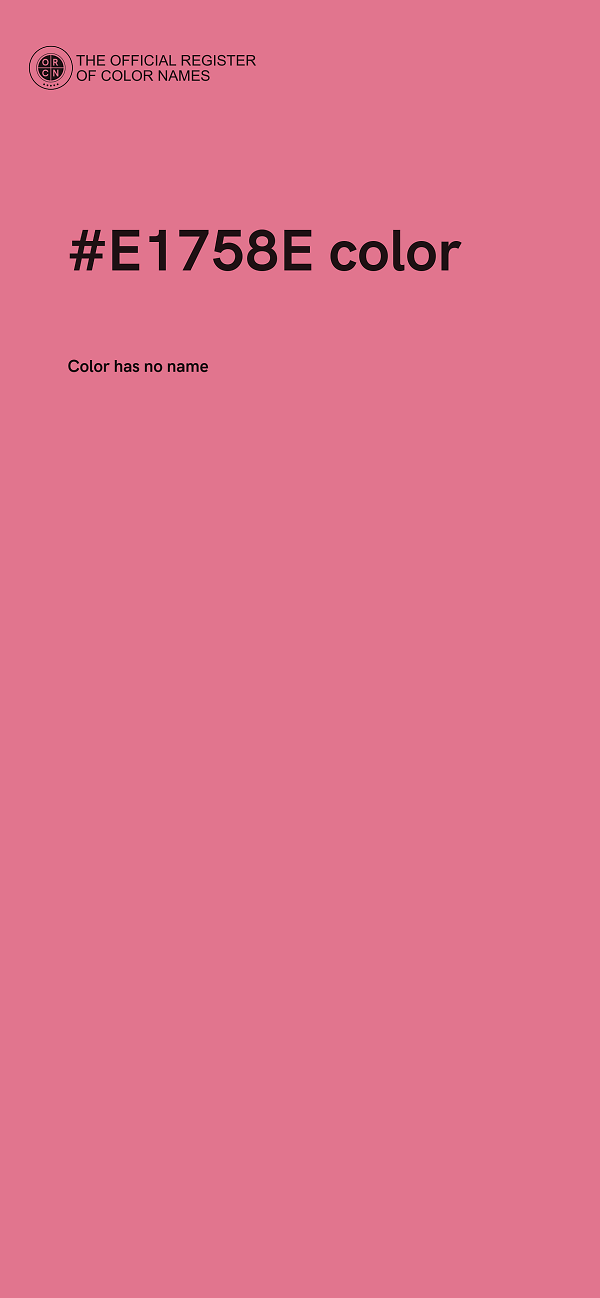 #E1758E color image