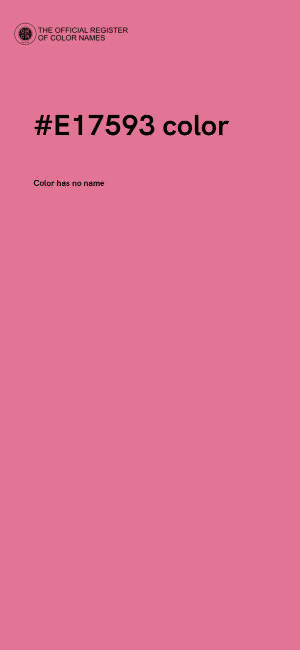 #E17593 color image