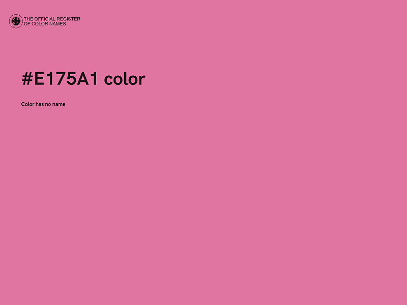 #E175A1 color image