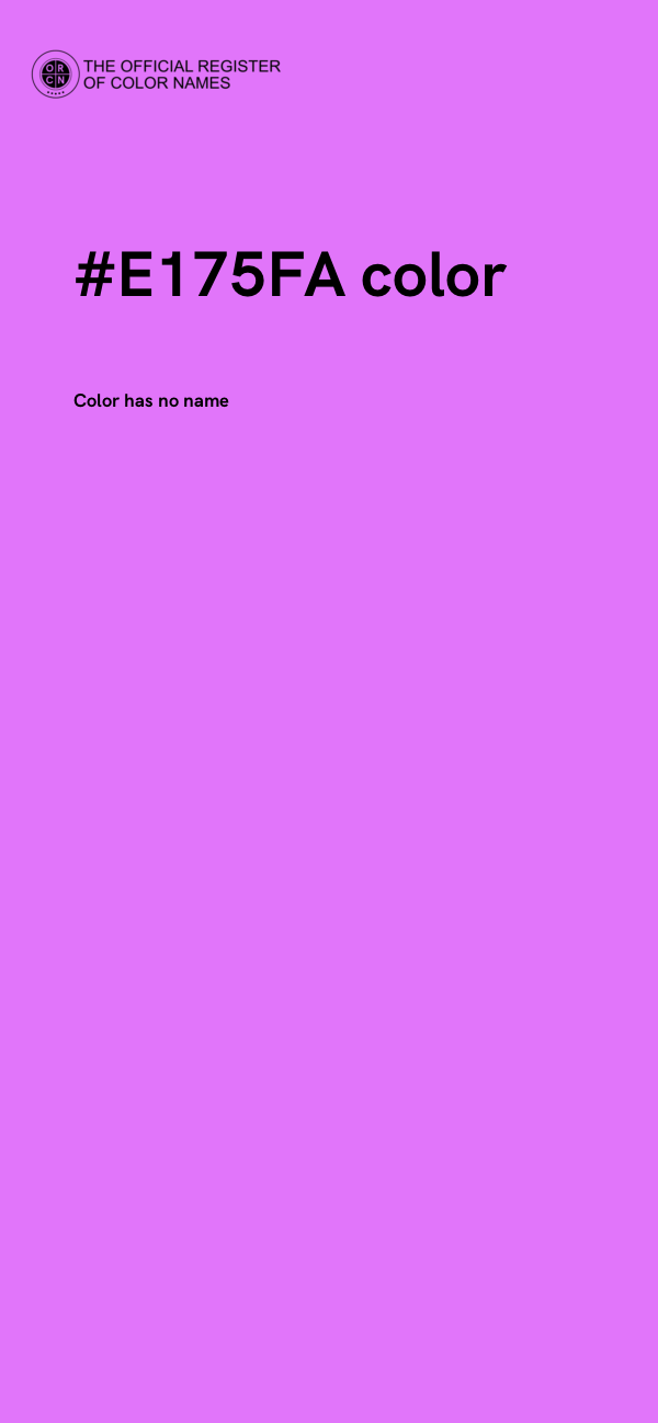 #E175FA color image