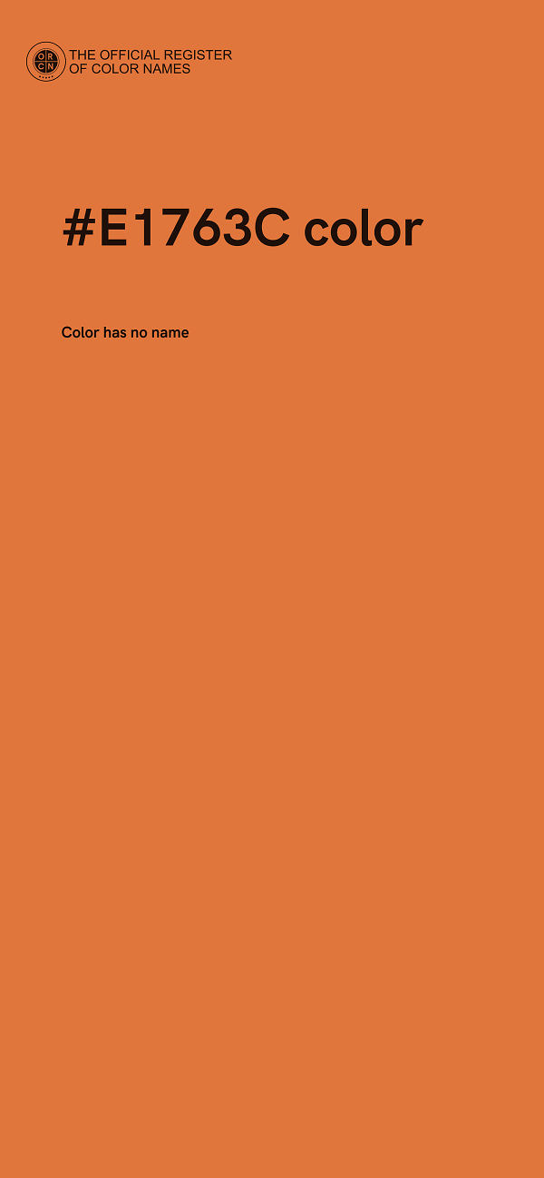 #E1763C color image