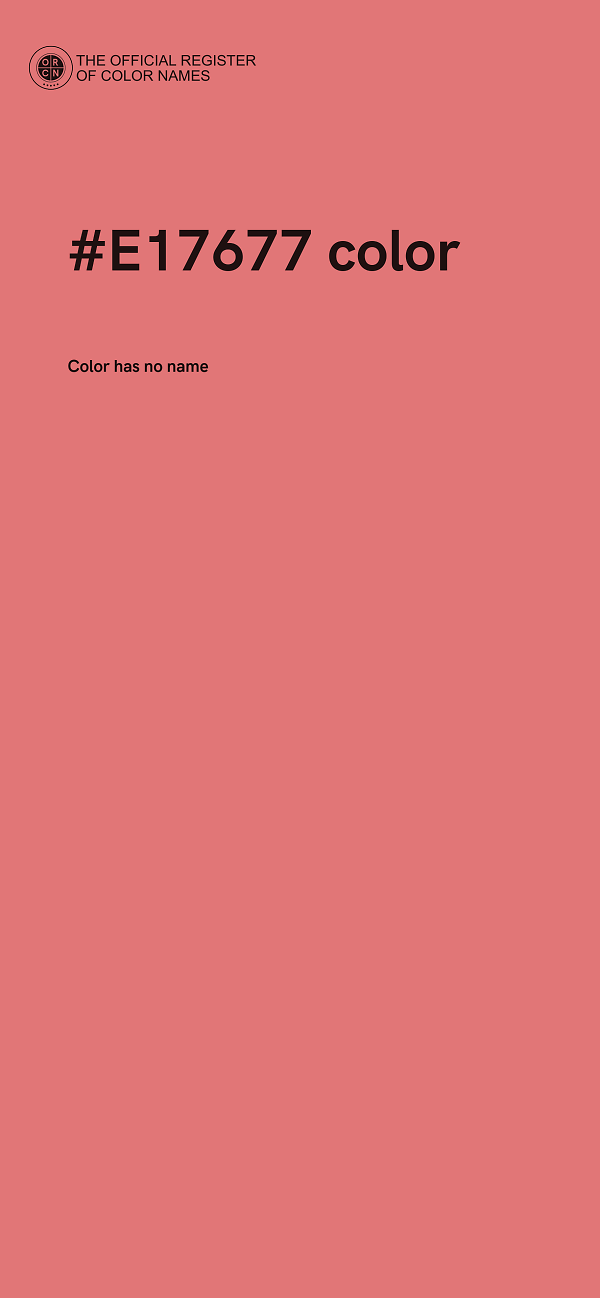 #E17677 color image
