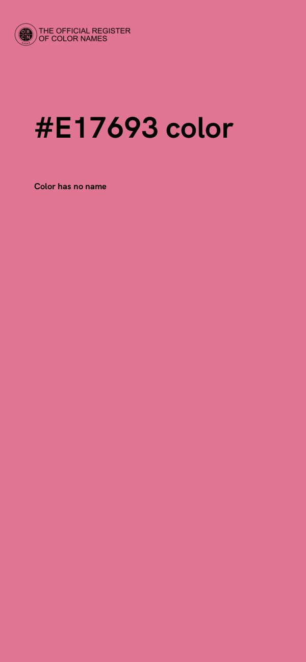 #E17693 color image