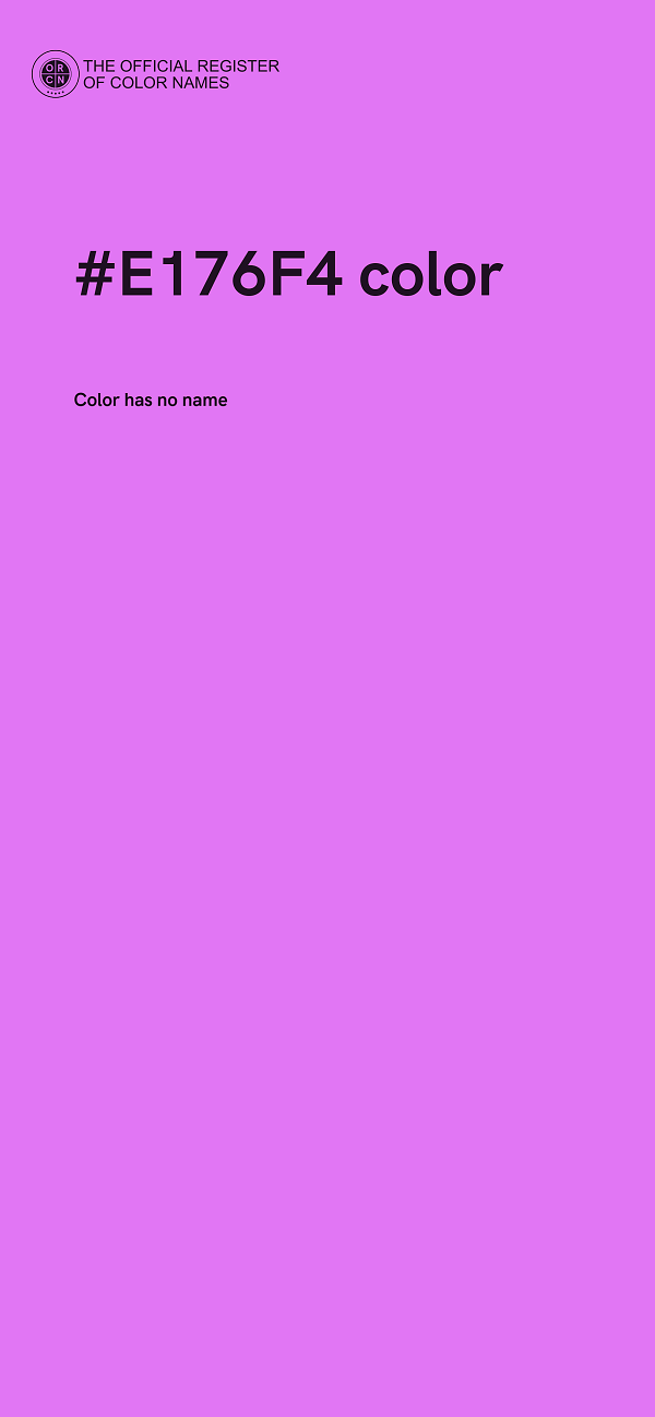 #E176F4 color image