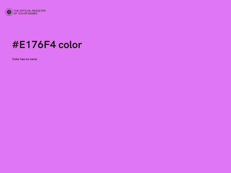 #E176F4 color image