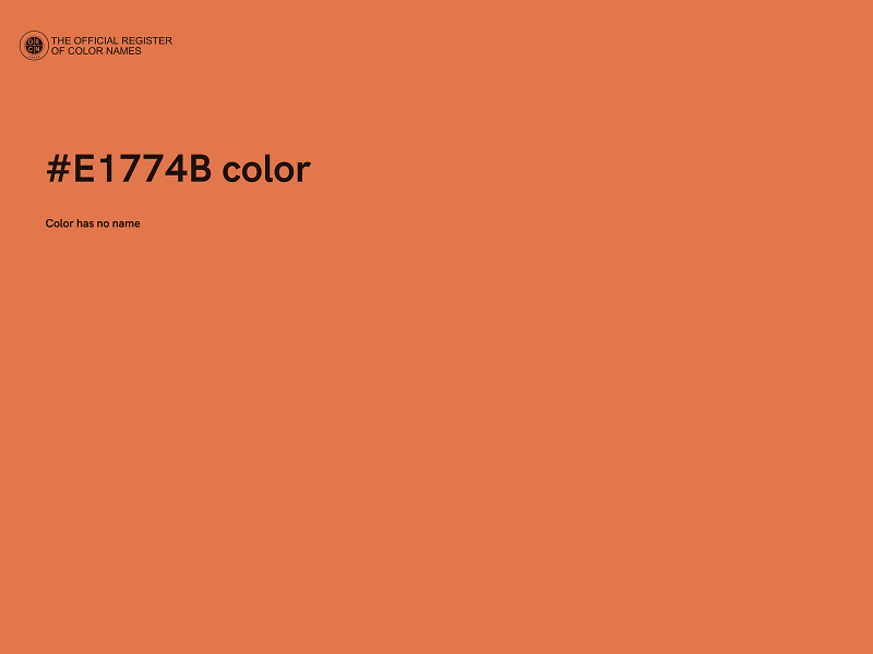 #E1774B color image