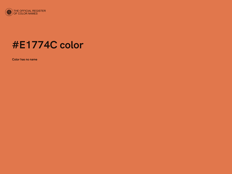 #E1774C color image