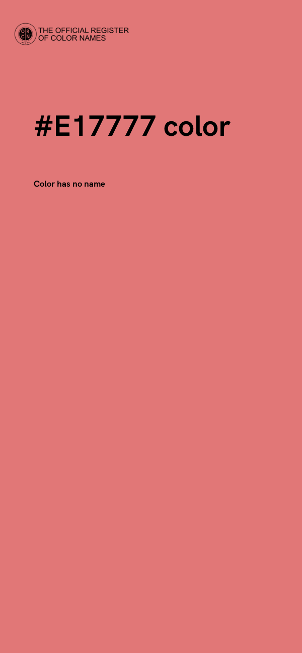 #E17777 color image