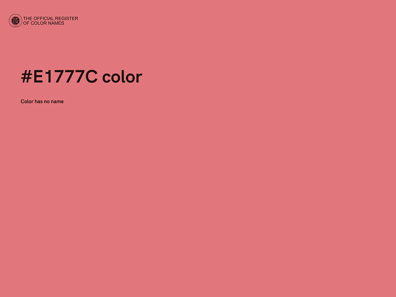#E1777C color image