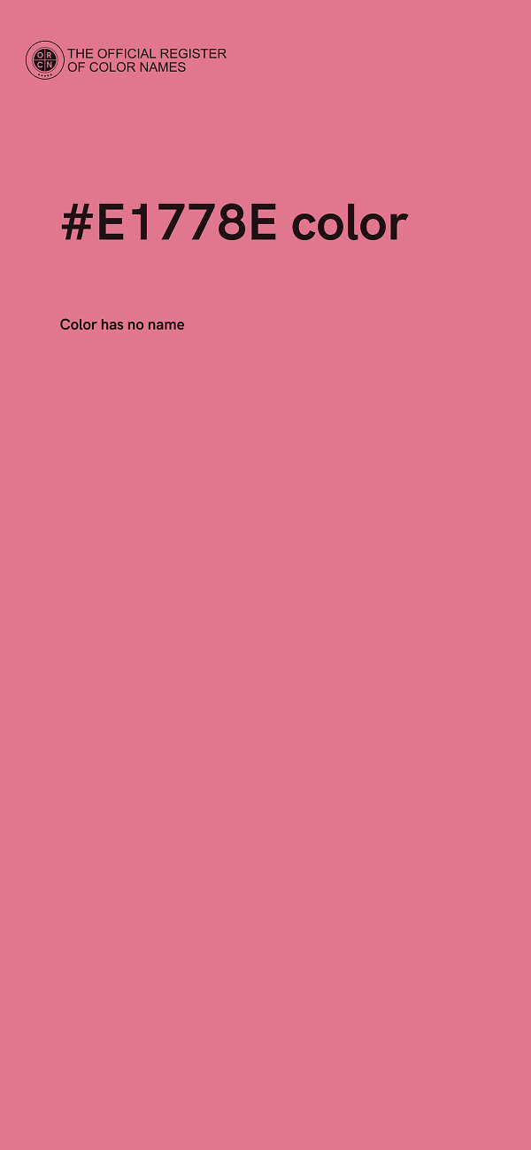 #E1778E color image