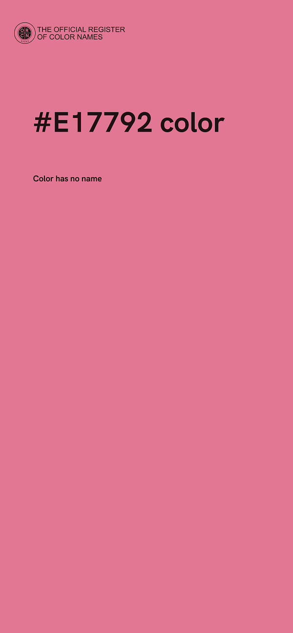 #E17792 color image