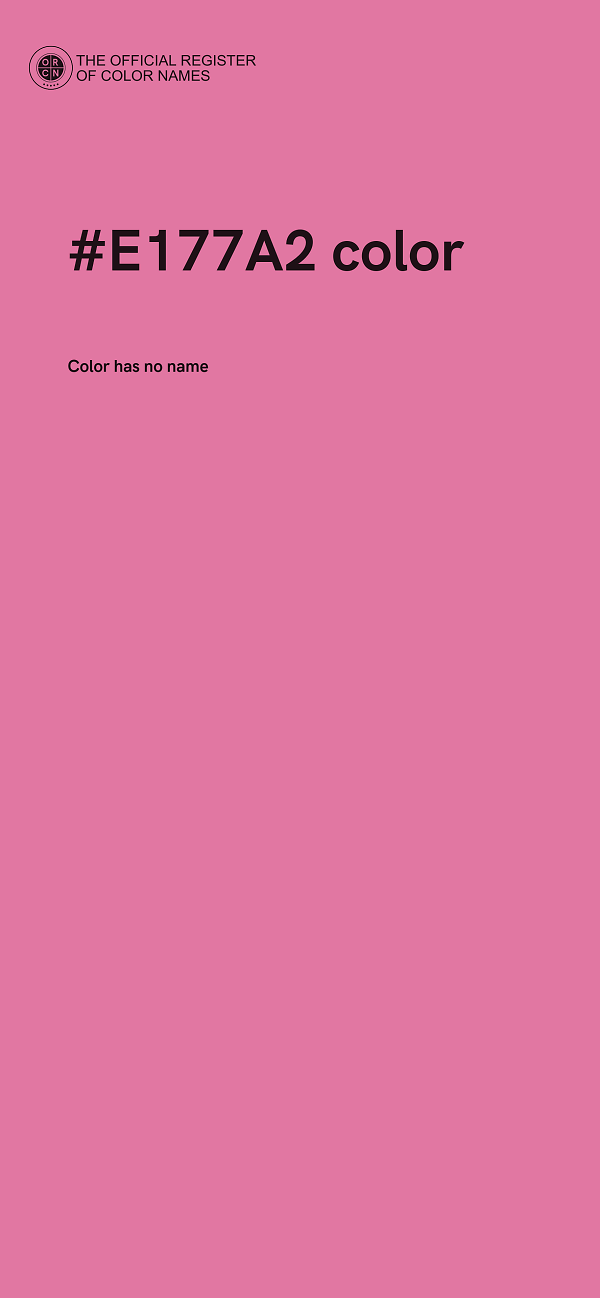 #E177A2 color image