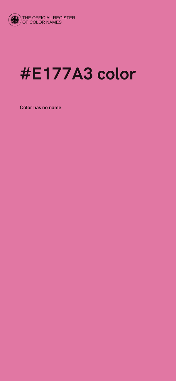 #E177A3 color image