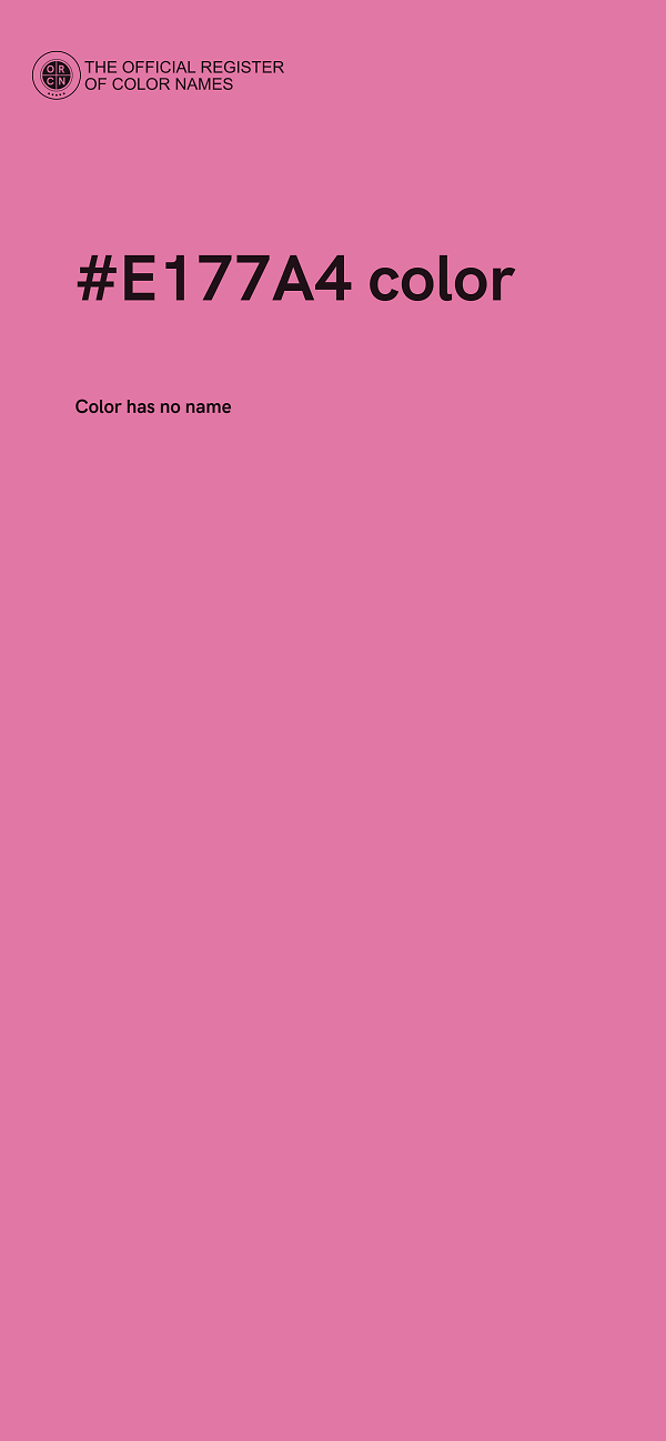#E177A4 color image