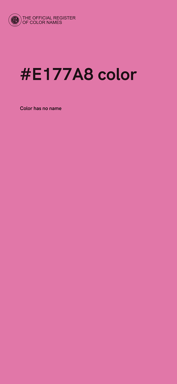 #E177A8 color image