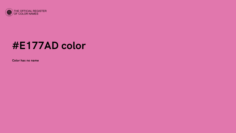 #E177AD color image