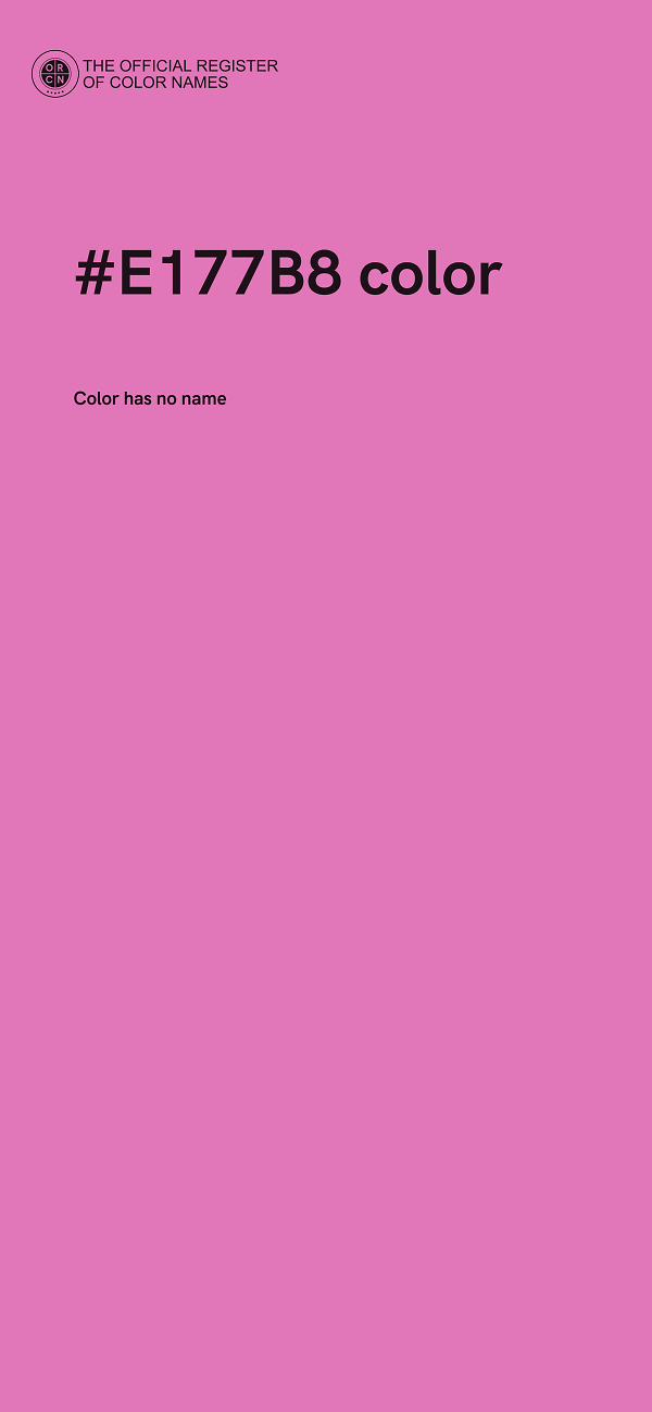 #E177B8 color image