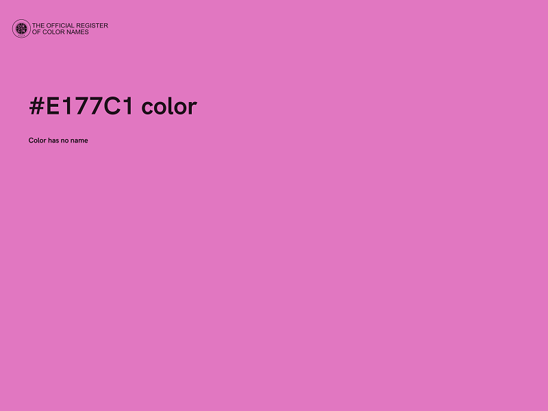 #E177C1 color image