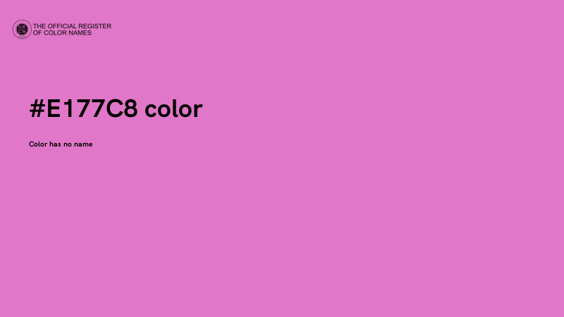#E177C8 color image
