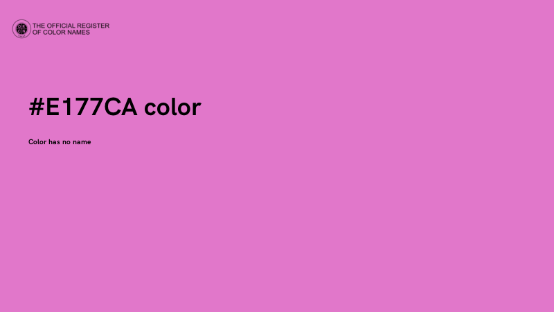 #E177CA color image