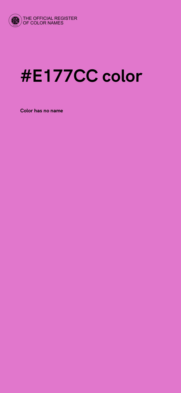 #E177CC color image