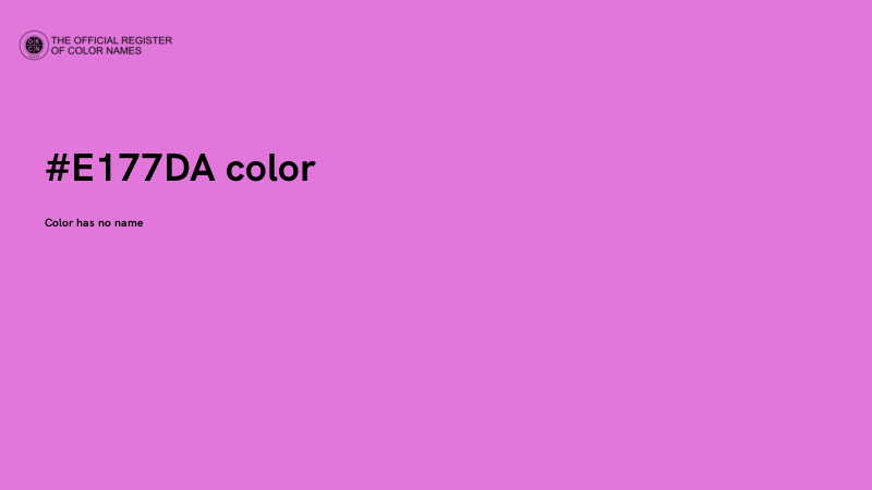 #E177DA color image