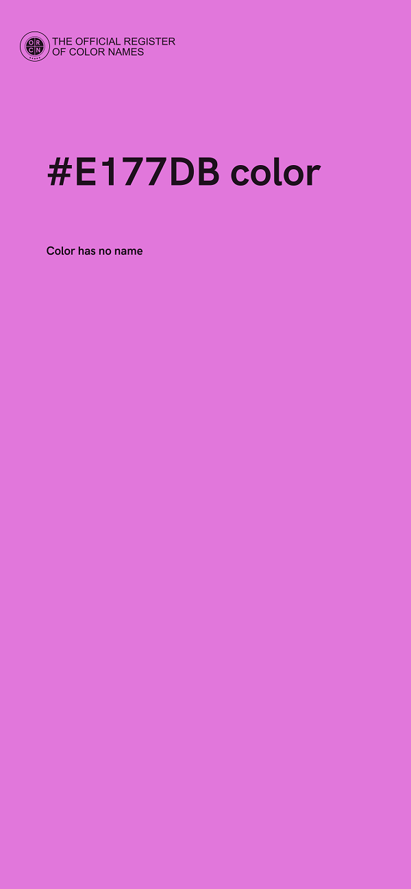 #E177DB color image
