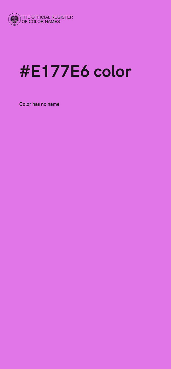 #E177E6 color image