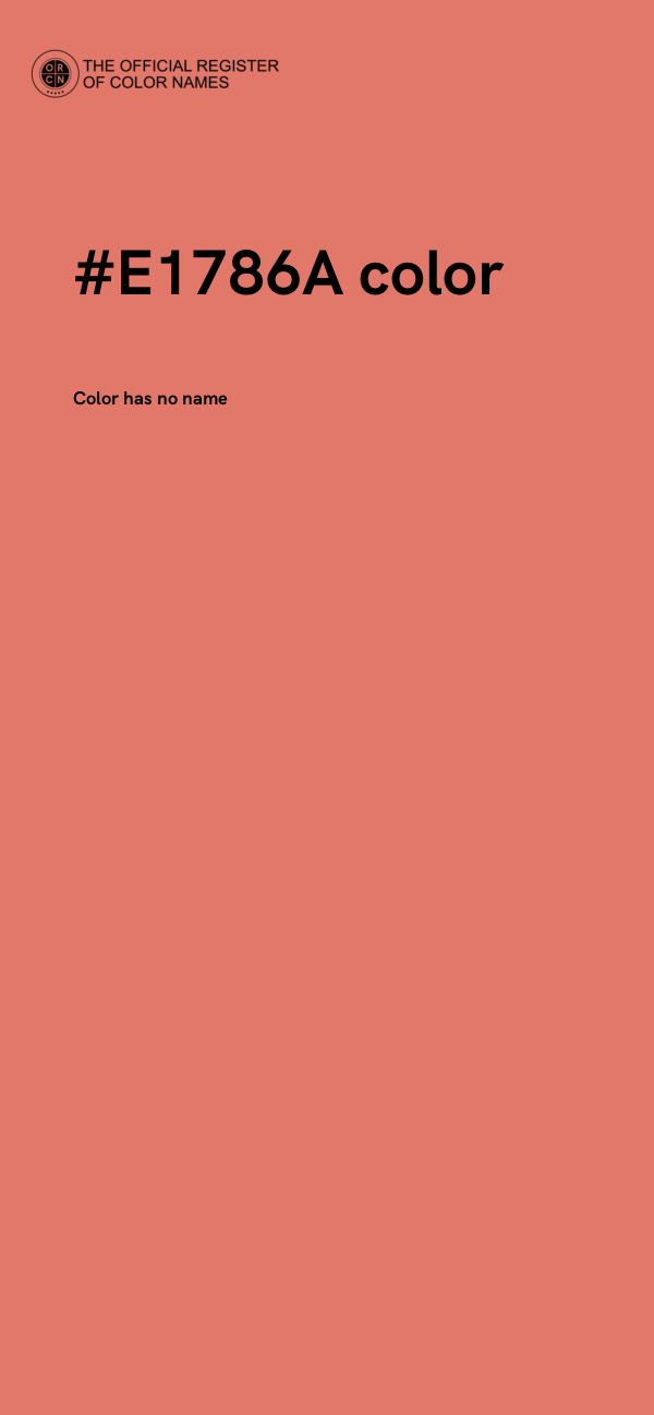 #E1786A color image