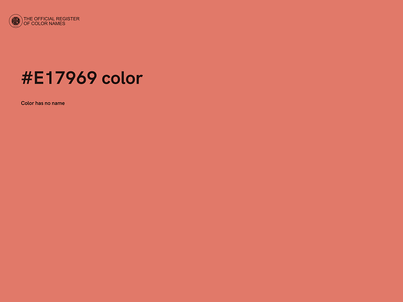 #E17969 color image