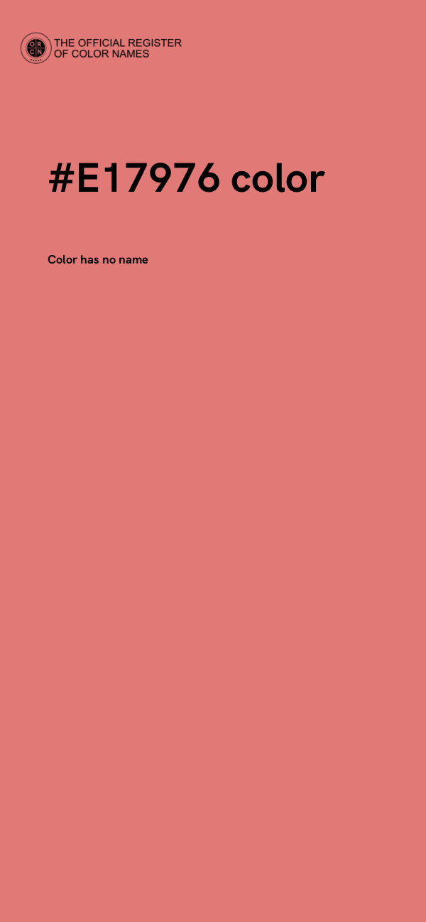 #E17976 color image