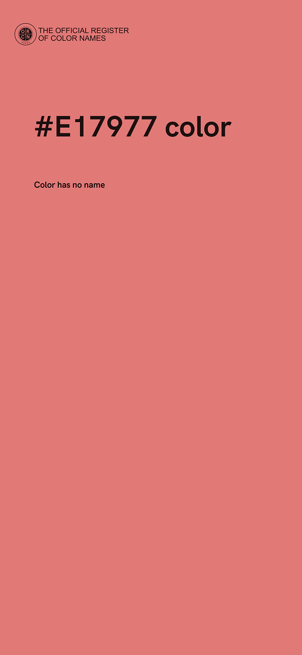 #E17977 color image