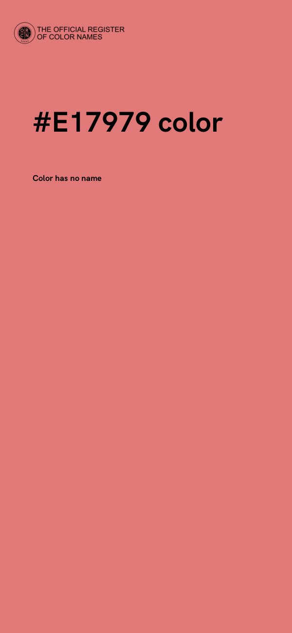 #E17979 color image