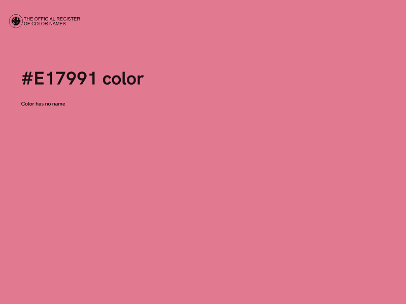 #E17991 color image