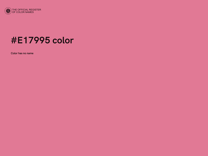 #E17995 color image