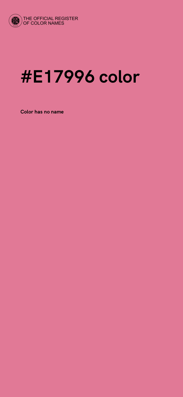 #E17996 color image