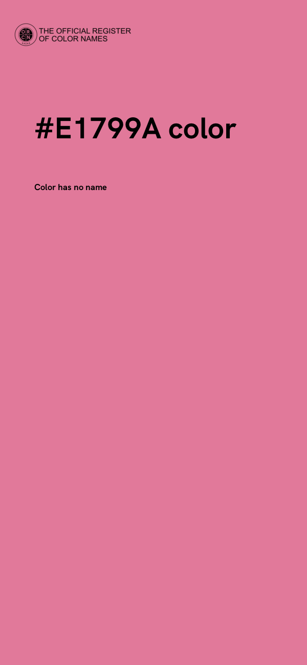 #E1799A color image
