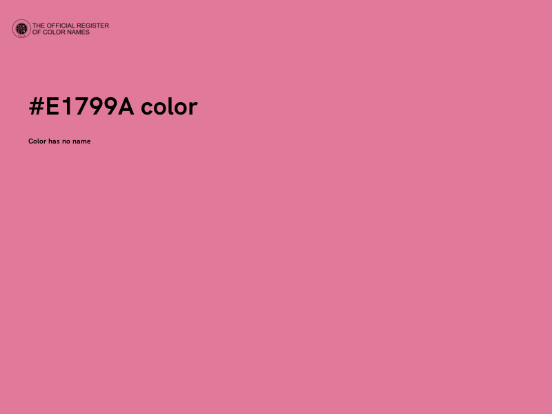 #E1799A color image